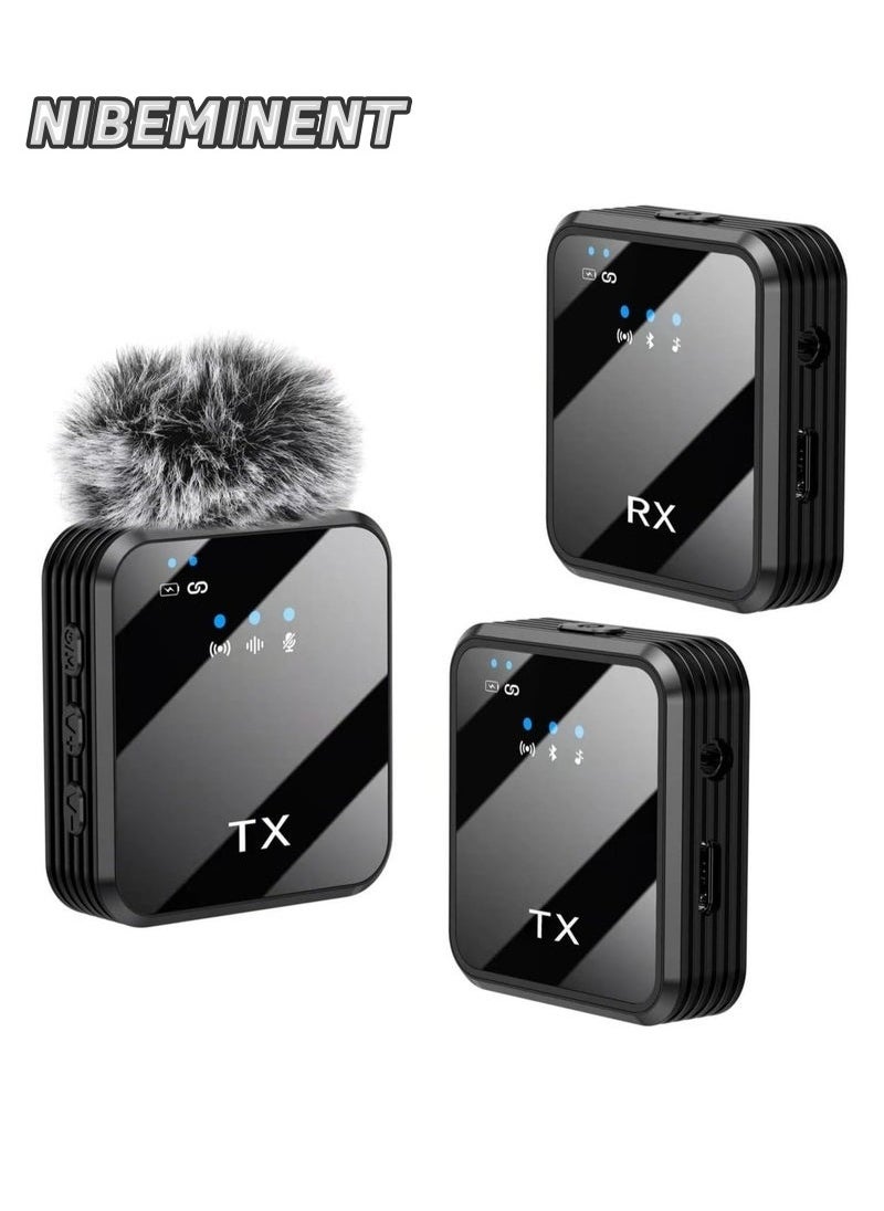 NIBEMINENT - Wireless Lavalier Microphone, TikTok Live Mobile Video Recording 2.4G Noise Reduction Mini Microphone for Live Video, Recording Vlog, Interview, Online Classroom - Image 1