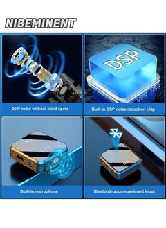 NIBEMINENT Wireless Lavalier Microphone, TikTok Live Mobile Video Recording 2.4G Noise Reduction Mini Microphone for Live Video, Recording Vlog, Interview, Online Classroom  - Image 2