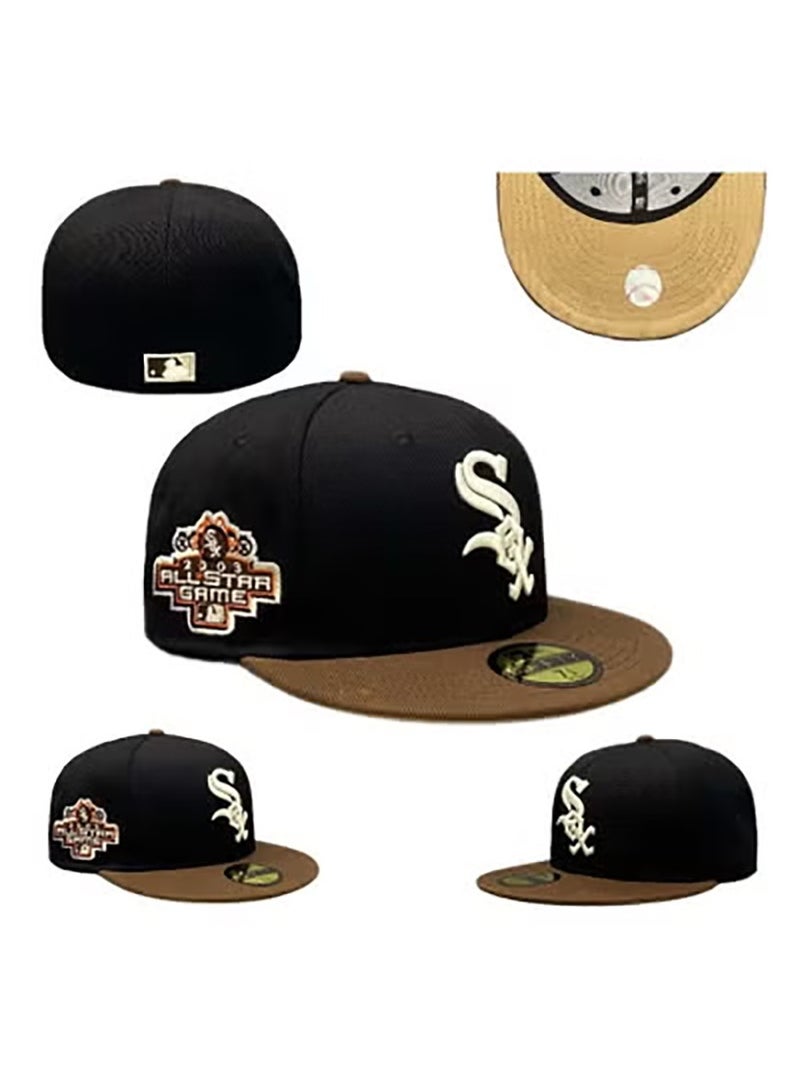NEW ERA Chicago White Sox Black & Brown Flat - Brim Cap, All - Star Patch - 58.7cm