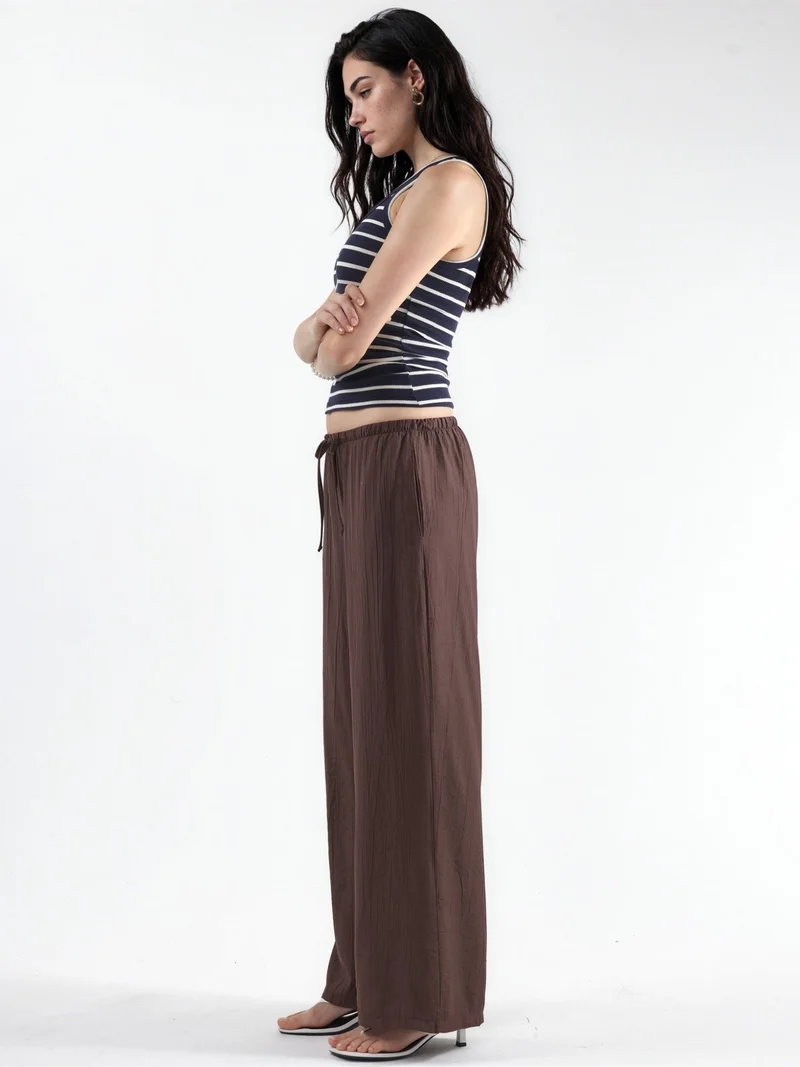 بوسيم BUSEM Women's Wide-Leg Woven Trousers