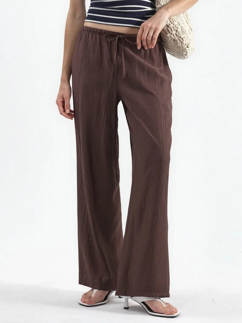 بوسيم BUSEM Women's Wide-Leg Woven Trousers