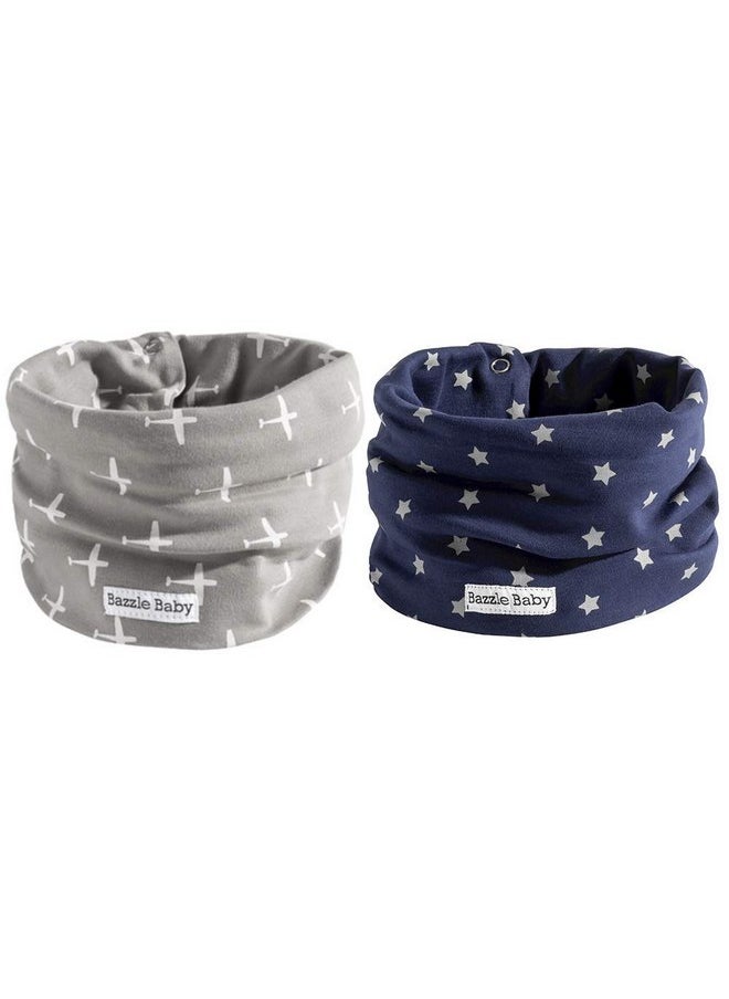 Bazzle Baby - Bazzle Baby Drool Bibs for Toddler Adjustable Snap Closure, Baby Bandana Drool Bib, Infinity Scarf, Double-Layer to absorb drool Bandana Bib for 3-36 Months - Image 1