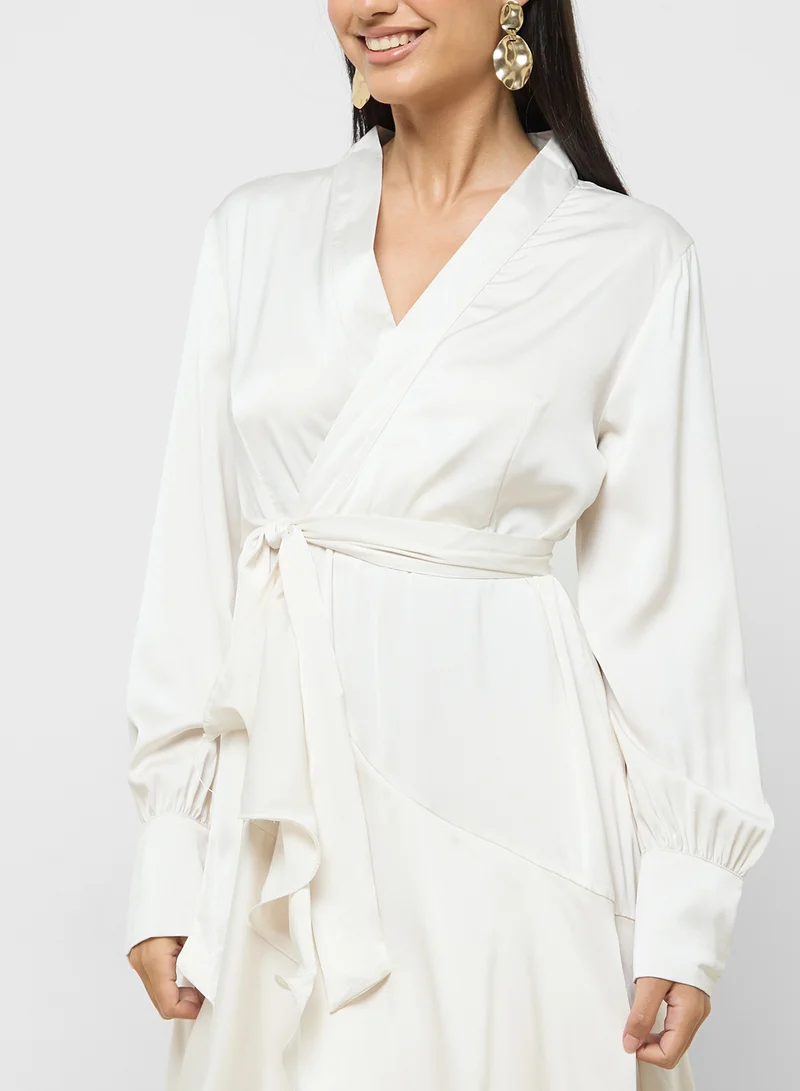 ELLA Ruffled Wrap Dress
