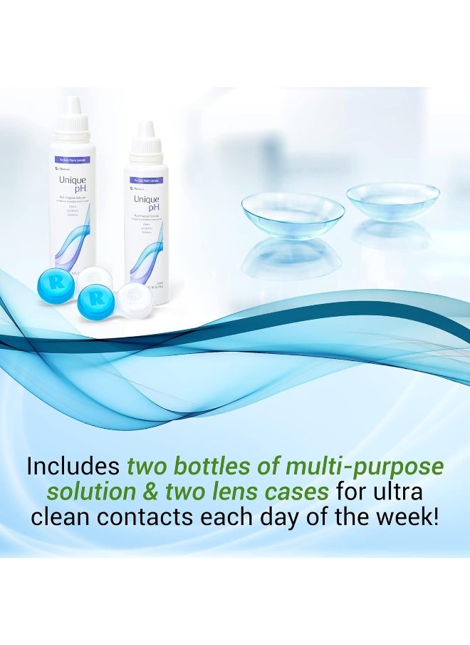 Menicon Menicon Unique pH Multi-Purpose Solution + RGP Lens Case. TWO 4 fl oz (120ml) bottles  - Image 4