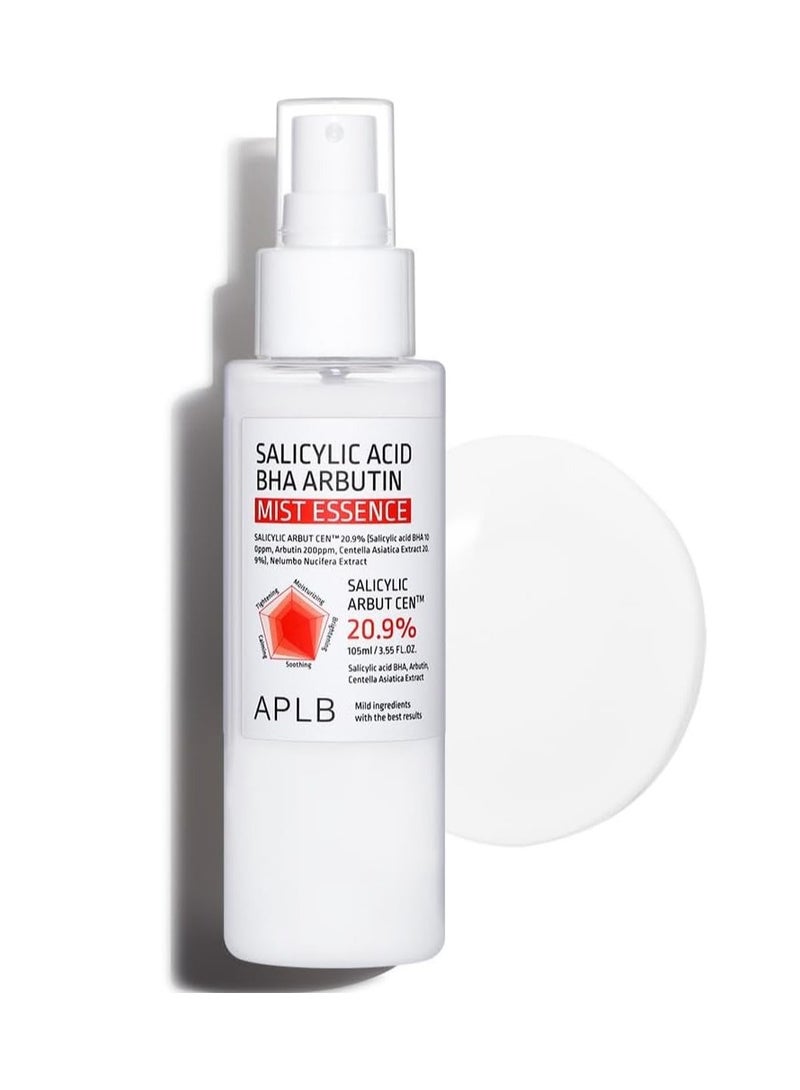 APLB Salicylic Acid BHA Arbutin Mist Essence | SALICYLIC ARBUT CEN™ 20.9% 3.55 FL.OZ/Korean Skincare, Replenishing moisture, Revitalize for gentle and improve skin texture through Salicyclic - Image 1