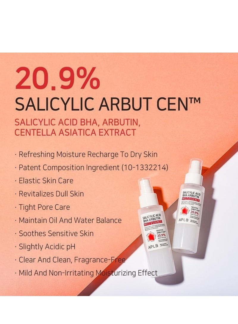 APLB Salicylic Acid BHA Arbutin Mist Essence | SALICYLIC ARBUT CEN™ 20.9% 3.55 FL.OZ/Korean Skincare, Replenishing moisture, Revitalize for gentle and improve skin texture through Salicyclic - Image 3