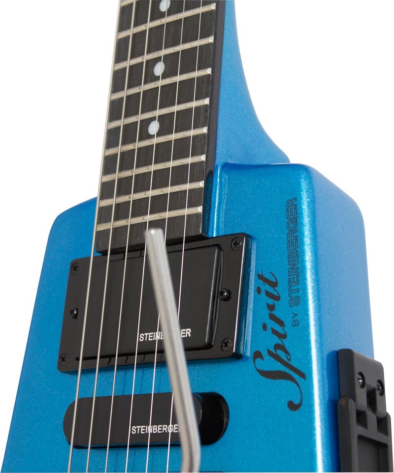 Steinberger Spirit GT PRO Deluxe Electric Guitar, Frost Blue with Gig Bag - Image 4