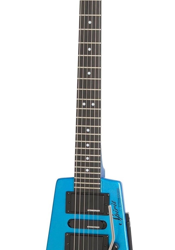 Steinberger Spirit GT PRO Deluxe Electric Guitar, Frost Blue with Gig Bag - Image 1