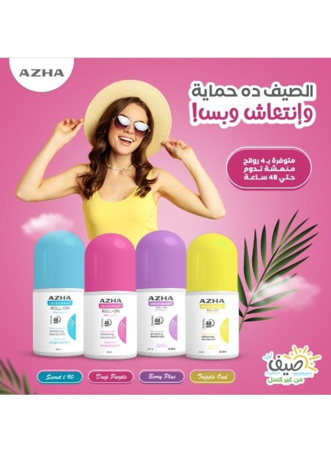 أزهى مزيل العرق رول أون للتفتيح وتأخير نمو الشعر  برائحة التوت  60 مل - Image 3