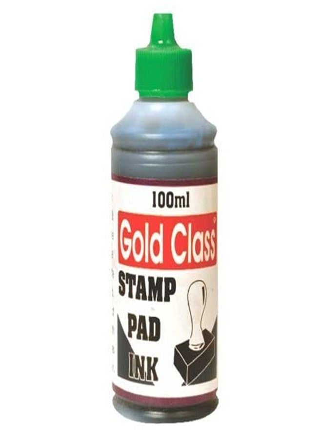 Gold Class Stamp Pad Ink(100ml)-Pack of 3 (Green) - Image 1