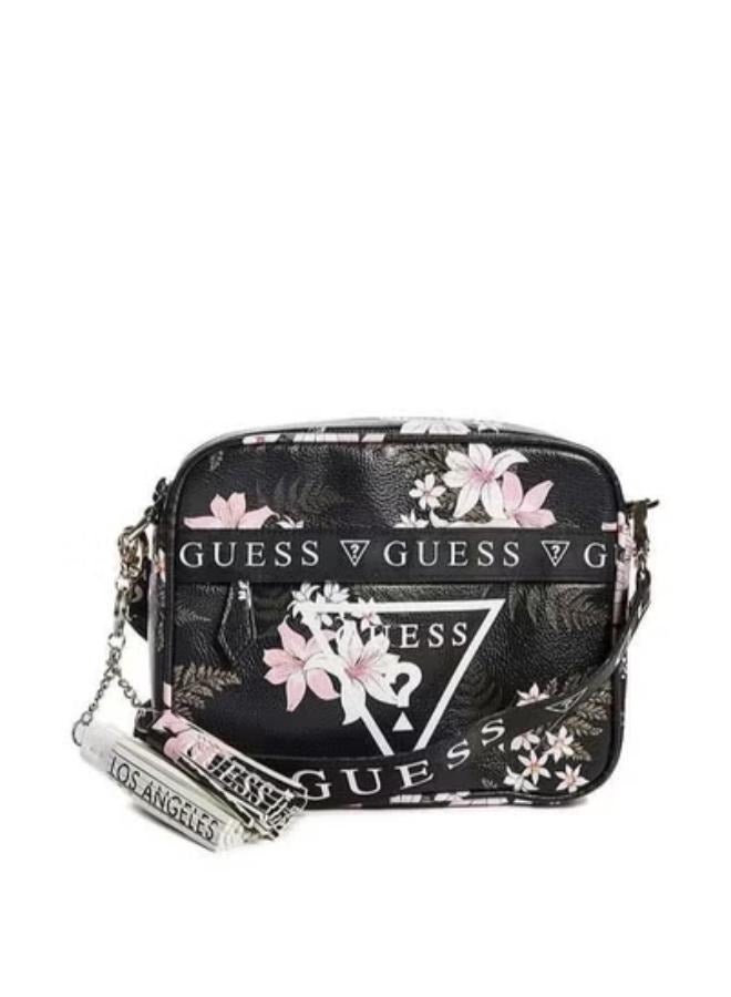 Guess Abey Small Hobo Bag for Women, -black - Image 1