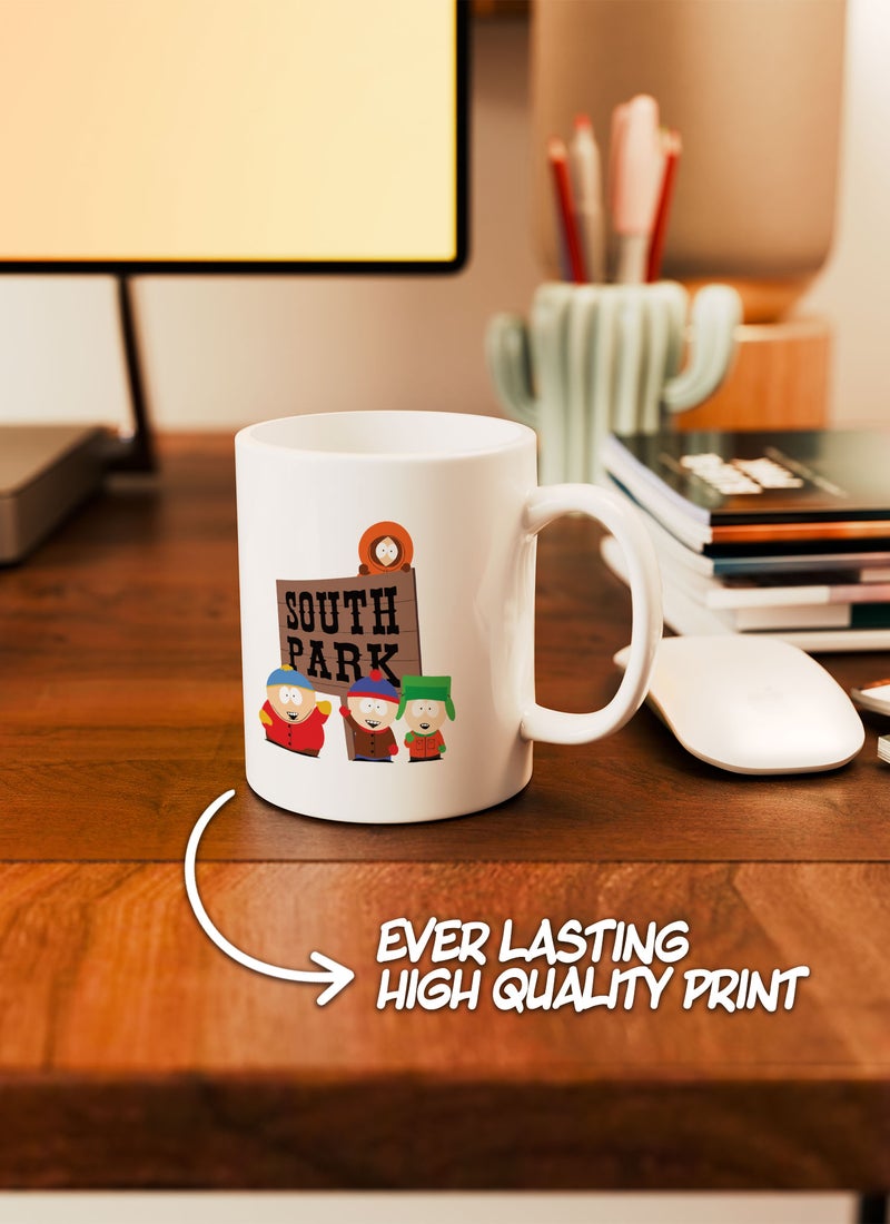 LOUD UNIVERSE White Ceramic Coffee Mug Southpark Sign South Park Team Ceramic Tea Cup - Image 2