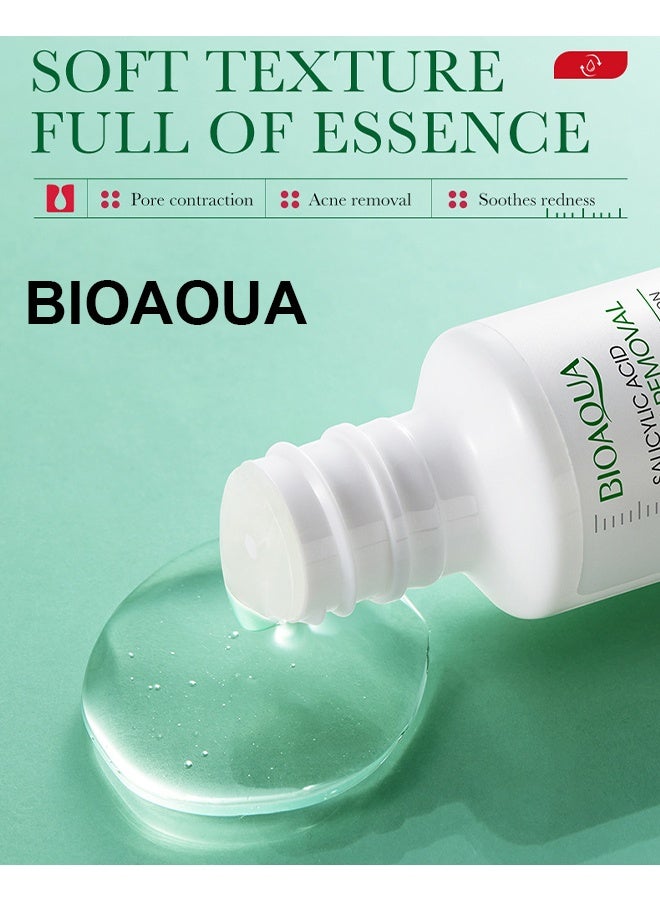 BIOAQUA Salicylic Acid Acne Removal Essence - Oily Skin | Helps Improve the Appearance of Enlarged Pores, Pimples, Blackheads and Uneven Texture, Moisturizing and shrinking Essence, 35 ml - Image 3