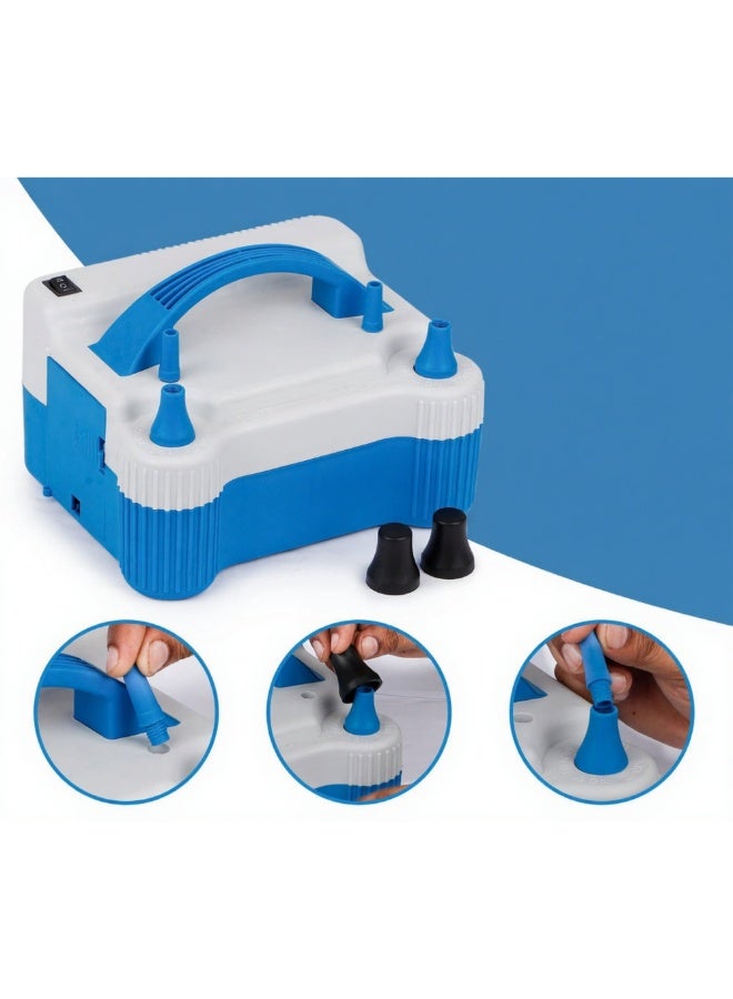 حديقة الألعاب مضخة بالونات كهربائية محمولة عالية القوة - آلة نفخ هواء مزدوجة الفوهة مع نوع قابس إماراتي - Image 5