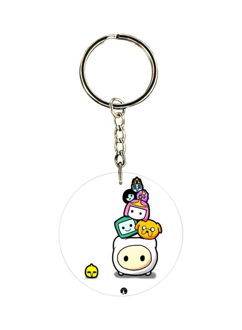 RKN The Cartoon Printed Dual Sided Keychain