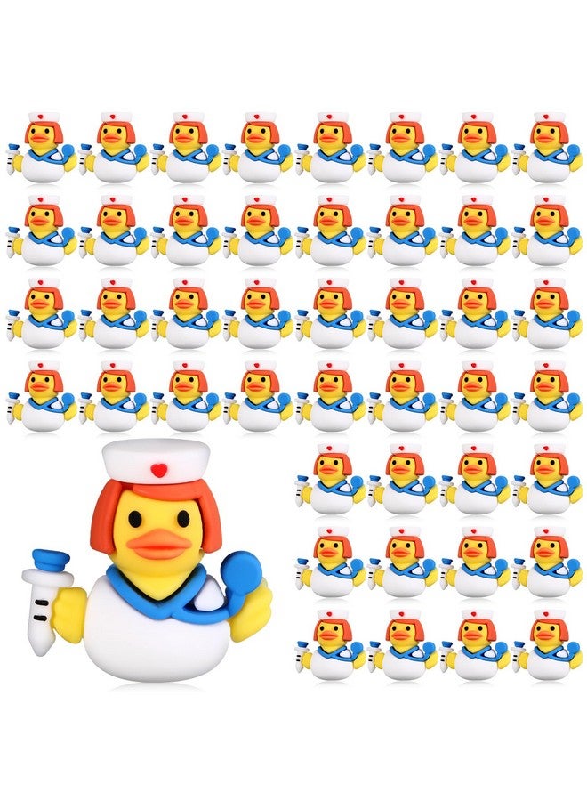 Gejoy Gejoy 50 Pcs Mini Nurse Rubber Ducks Nurse Appreciation Week Figurines Bulk Small Assorted Rubber Ducks for Birthday Gifts Party Exchanging Favors Holiday Decor - Image 1