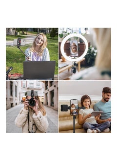 KASTWAVE Camera Phone Hot Shoe Holder, Cell Phone Tripod Mount Adapter Cold Shoe Mount 360 Rotation for Camera Ring Light Microphone, Universal Phone Clamp for Vlogging Live Stream Photography  - Image 5