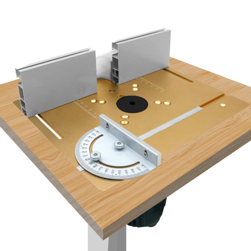Router Table Insert Plate: 3-Piece Silver 240 X 200mm High-Quality Aluminum Alloy - Wear-Resistant Rust-Proof Router Templates for Woodworking, Electric Trimming Engraving Machines - Image 5
