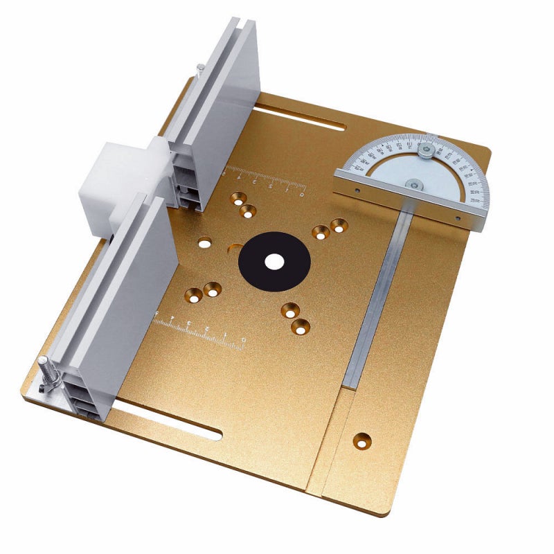 Router Table Insert Plate: 3-Piece Silver 240 X 200mm High-Quality Aluminum Alloy - Wear-Resistant Rust-Proof Router Templates for Woodworking, Electric Trimming Engraving Machines - Image 2