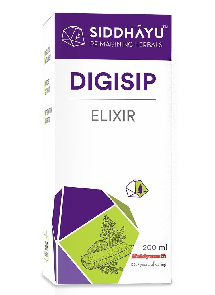 SIDDHAYU - Digisip Elixir For Healthy Digestive System And Liver Function 200ml - Image 1