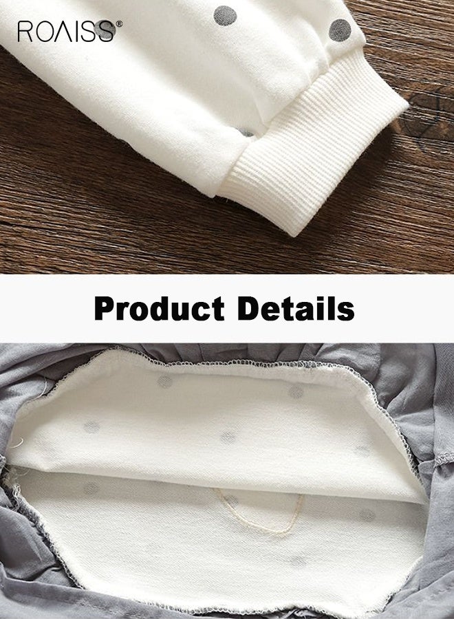 رويس فساتين من التول للبنات، فستان بأكمام طويلة للأطفال الصغار، فستان منقّط رائع، مناسب للارتداء اليومي والأنشطة الخارجية - Image 4