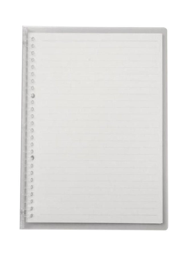 NIBEMINENT Transparent B5 Refillable Notebook Grey