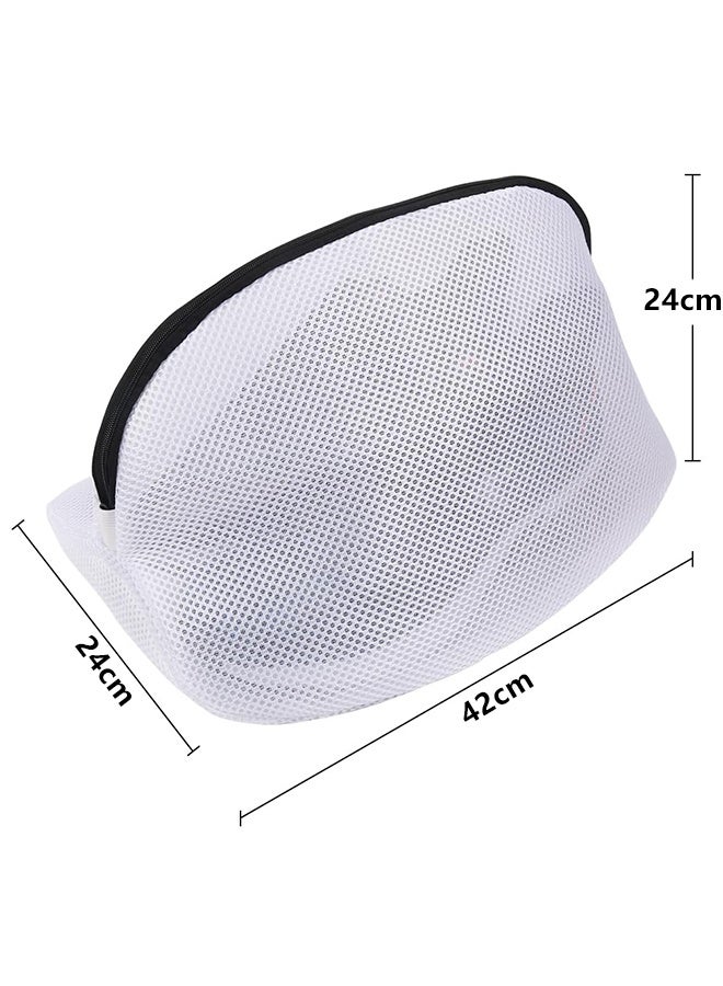 4 Pack Shoe Washing Bag, Mesh Shoe Laundry Bags with Zip Closure for Sneakers, Running Shoes, Socks, Bras (24X42CM) - Image 2