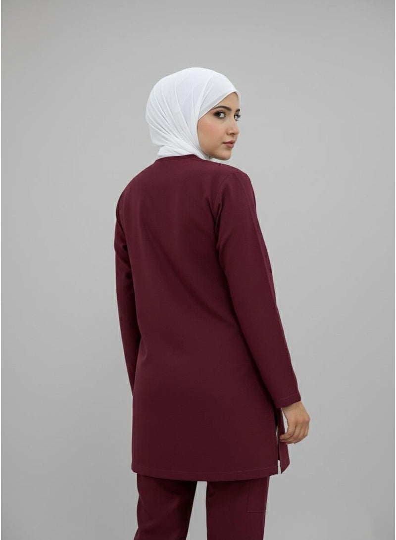 sezer Medical tunic made from cotton Lycra—comfortable, stylish, and ideal for healthcare professionals. - Image 1