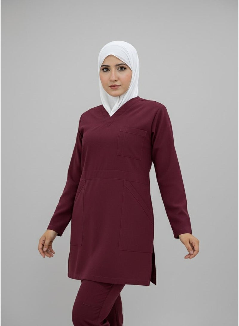 sezer Medical tunic made from cotton Lycra—comfortable, stylish, and ideal for healthcare professionals. - Image 2