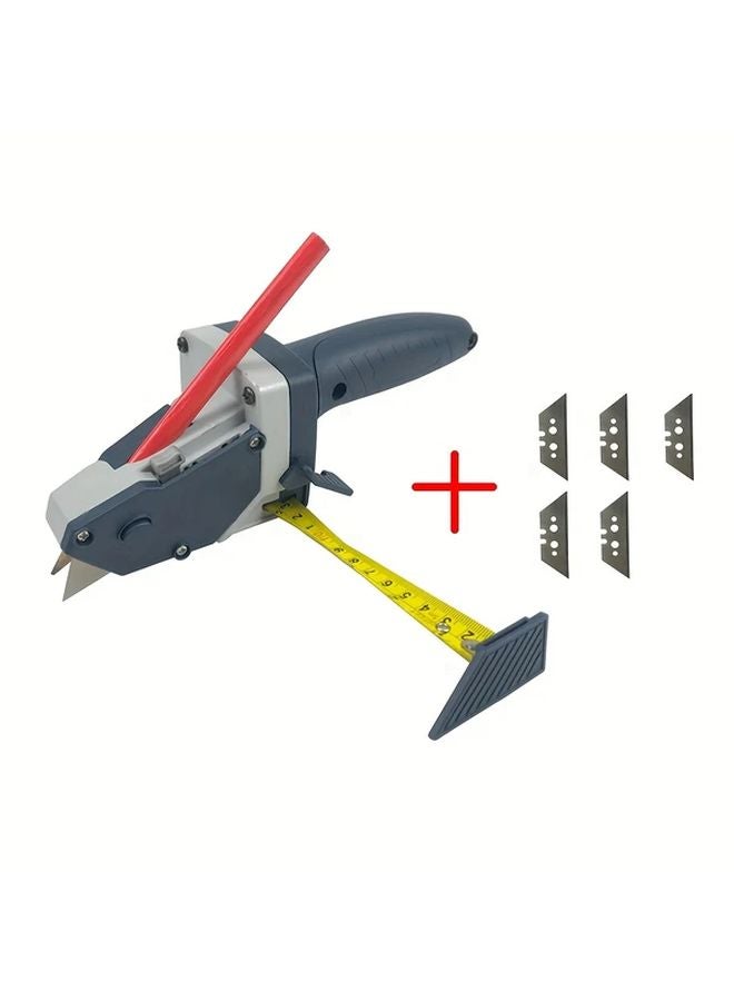 Manual Portable Plaster Cutter With 196.85 Inch Ruler 5 Blades Pencil For Woodworking - Image 1