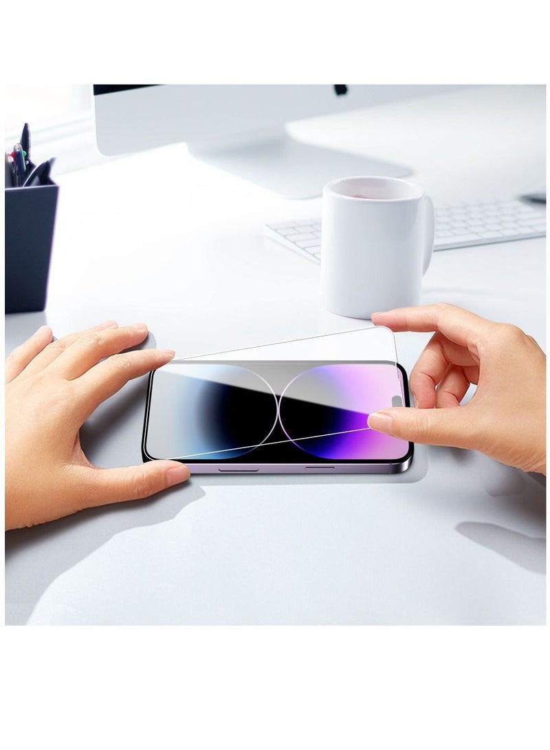 BORTONY Screen Protector for 14 Plus/13 Pro Max (6.7 inch) Premium HD Clear Tempered Glass Anti-Scratch Anti-Fingerprints Bubble-Free Ultra Resistant Compatible with Apple iPhone 14 Plus/13 Pro Max - Image 5
