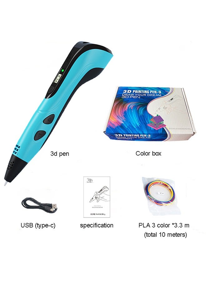 Reobrix 3D Printing Pen Set for Kids, 3rd Generation with PLA Filament Refills, With Adjustable Speed And Temperature (USB Plug) Creative Toy, Great Arts Crafts Gift for Kids & Adults - Image 4