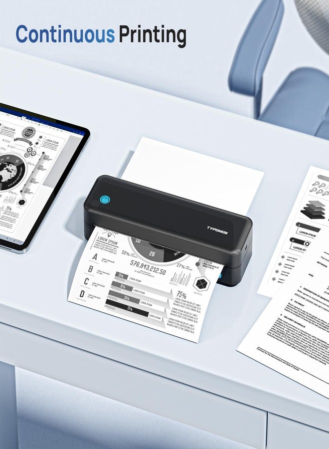 TYPONOS D820 Thermal Printer Paper 8.5 x 11 Inch US Letter Size, Advanced Thermal printing Paper Compatible with D820 Portable Printer, 100 Sheets - Image 5
