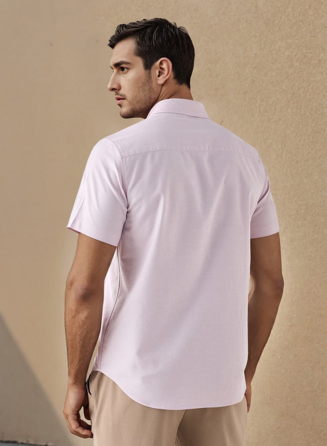 سبلاش فيڤ قميص أكسفورد بقصة عادية وياقة - Image 3