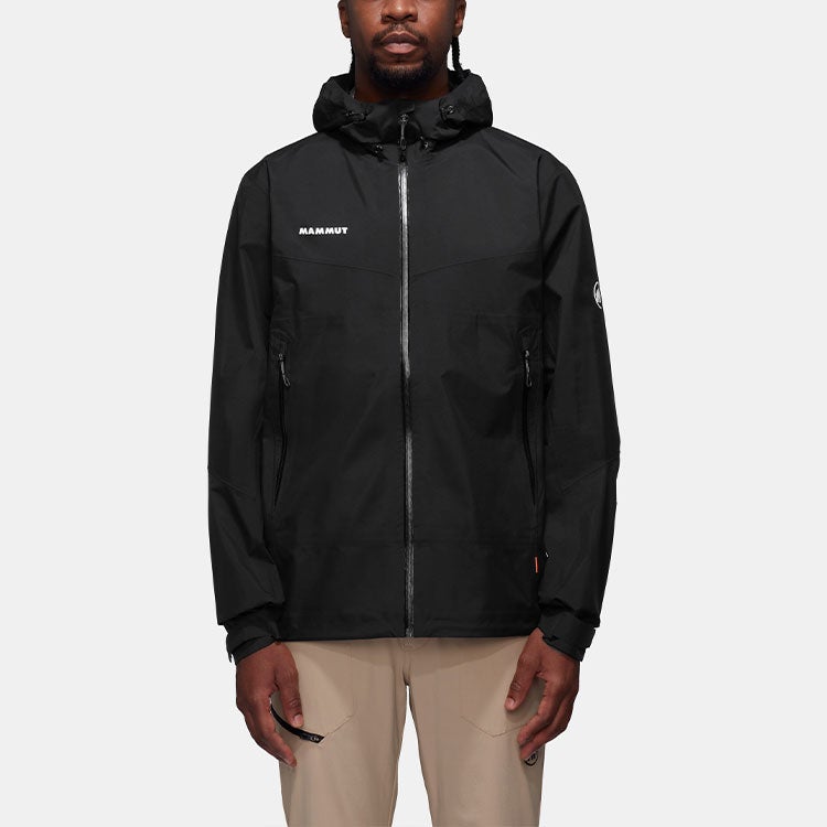 MAMMUT Convey Hiking Waterproof, Windproof, And Breathable Windbreaker Jacket Men's Black - Image 5