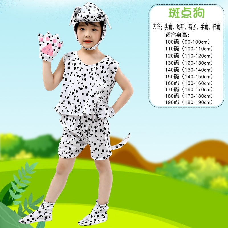 Children'S Day Animal Watch Performance Clothing Summer Short-Sleeved Kindergarten Activities Children Performance Clothes Dress Up - Image 1