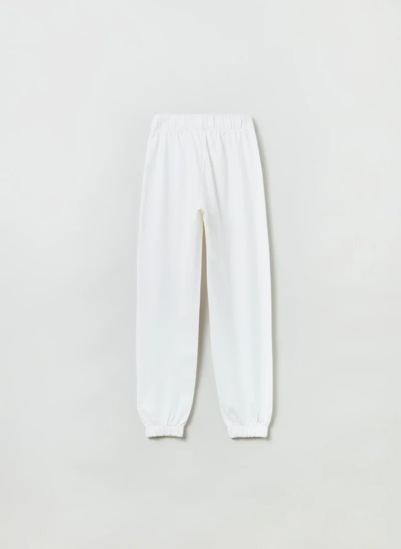 او في اس Joggers in cotton with print