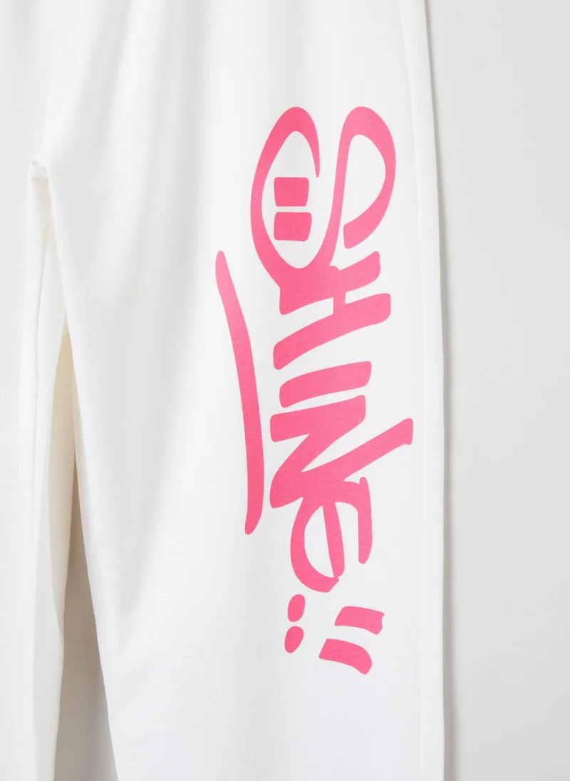 او في اس Joggers in cotton with print
