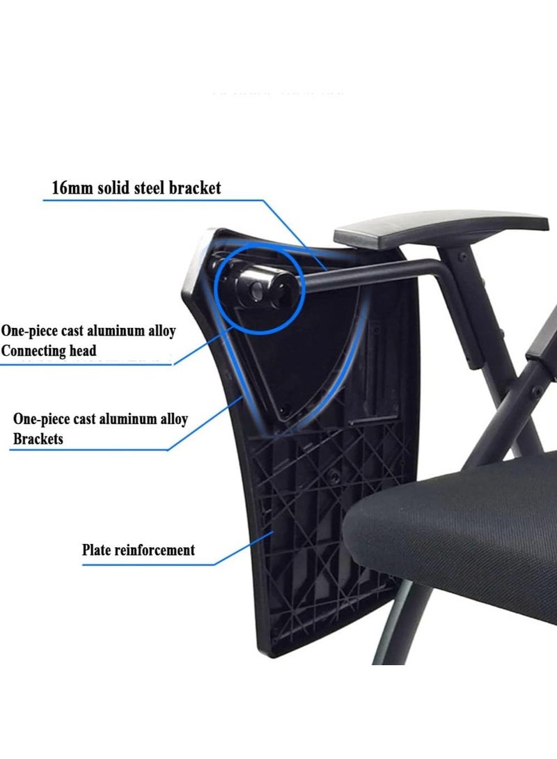 Raxoom Folding Chair With Writing Board Foldable Chair Training Desk Chairs  - Image 4
