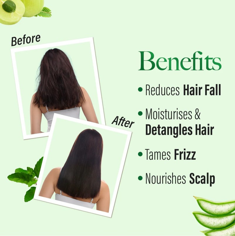 Emami Kesh King Kesh King Ayurvedic Anti Hairfall Conditioner With Aloe Vera & 21 Herbs For Frizz Control, Smooth Shiny Hair, All Hair Types 200ml - Image 4