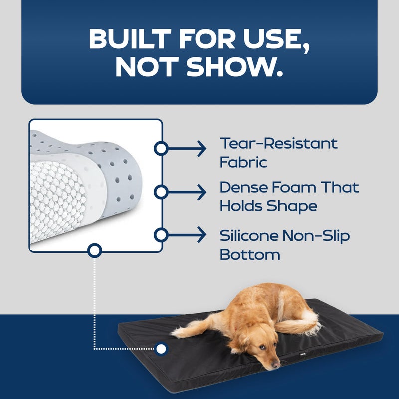 Ruff Liners Dog Bed for Car Back Seat, Medium Black â€“ As Seen on Shark Tank â€“ Fits Medium Seat Extender â€“ Non-Slip Base, Waterproof Cover, Machine-Washable â€“ Dog Mat for Car with Rebound Foam Comfort - Image 5