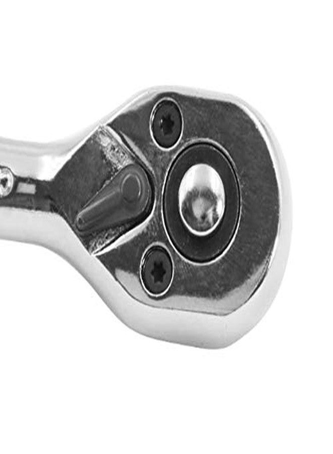 Digital Craft DigitalCraft 14wrench Heavy Duty Chrome 1/4" Drive Quick Release Teardrop Ratchet Handle Socket Wrench - Image 3