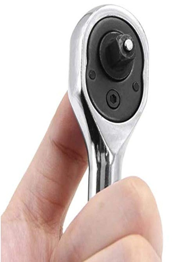 Digital Craft DigitalCraft 14wrench Heavy Duty Chrome 1/4" Drive Quick Release Teardrop Ratchet Handle Socket Wrench - Image 4