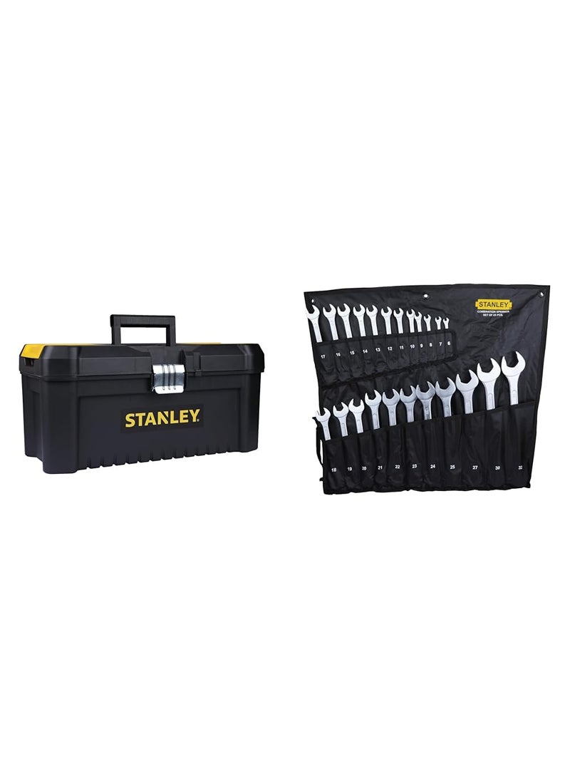 Stanley STANLEY STST175518 16 Organised HeavyDuty Portable Essential Toolbox with Top Lid and Removable  - Image 1