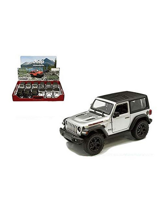 Mayatra's Kinsmart Jeep Wrangler 1:34 Scale Diecast SUV Model - Rugged Off-Road Collectible for Enthusiasts (White)