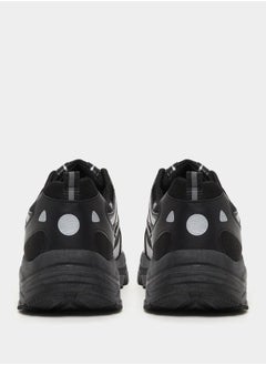 Styli Textured Chunky Sole Lace Up Sneakers by Styli  - Image 4