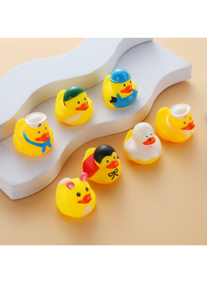 Toy Bath Duck Water Squirting Feature - Fun Bath Toy For Kids-Color:White Hat Duck - Image 4