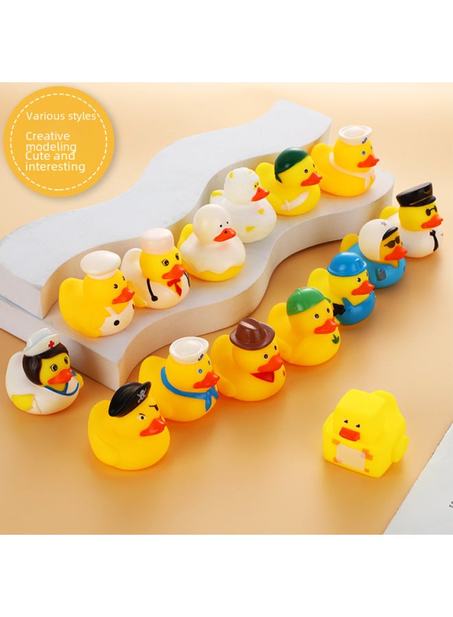 Toy Bath Duck Water Squirting Feature - Fun Bath Toy For Kids-Color:White Hat Duck - Image 2