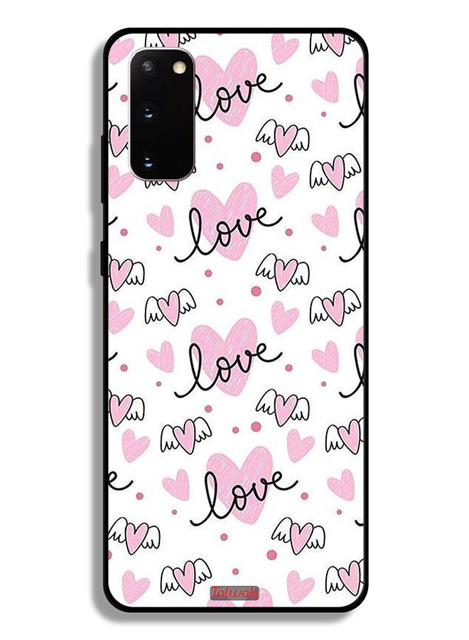 Tolwak Samsung Galaxy S20 Protective Case Cover Love And Heart Art Pattern - Image 2