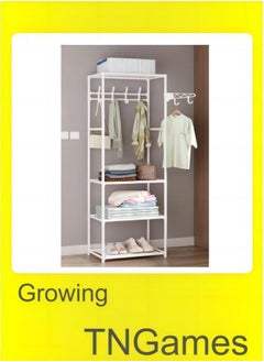 TNGames Coat and Shoe Rack White  - Image 1